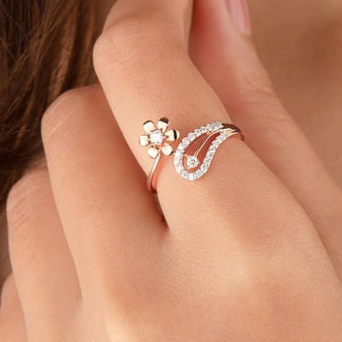 22 CT GOLD RING FENCY DESIGN