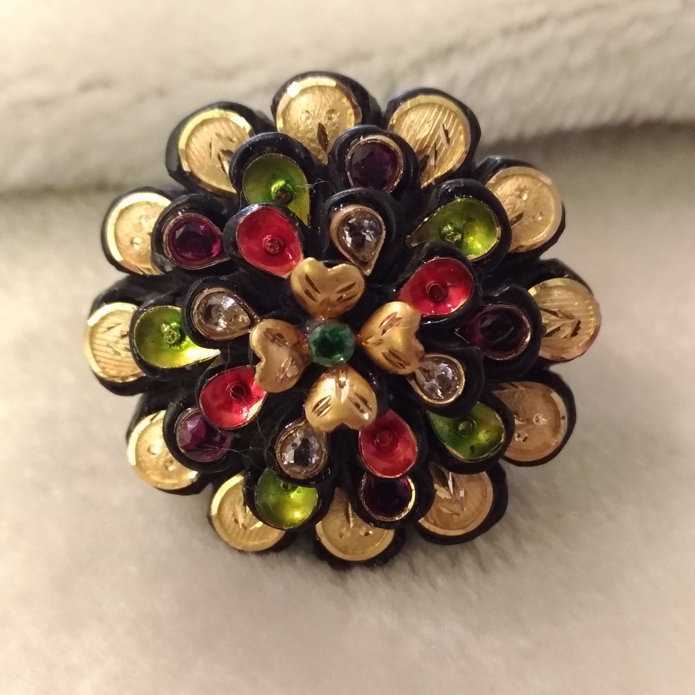 Modern Handcrafted Wooden Indian Gold Rings