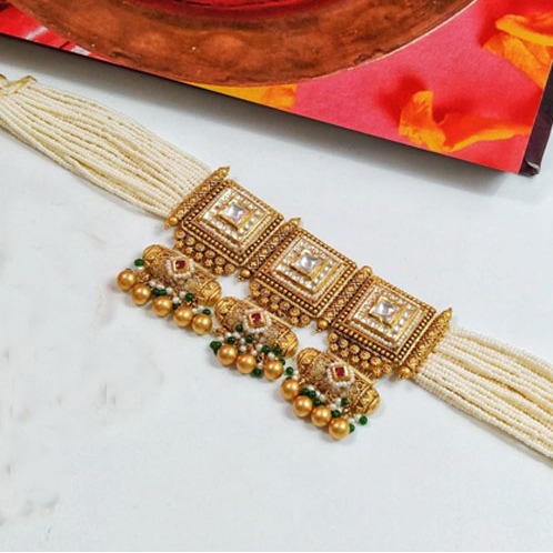 916 gold designer necklace set - Image 3