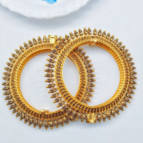 916 Gold Designer Antique Kada