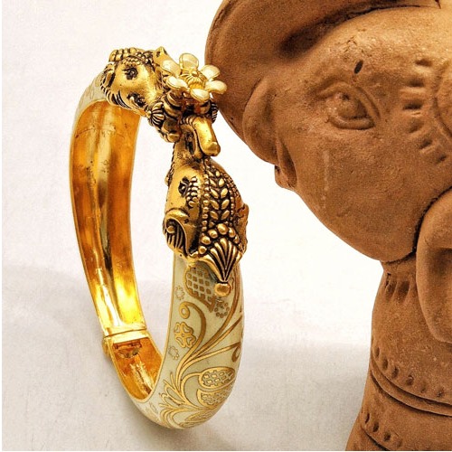 22KT Gold Antique Kada