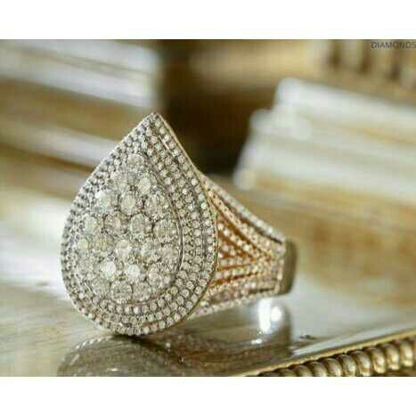 22K/916 Gold CZ Diamond Ring