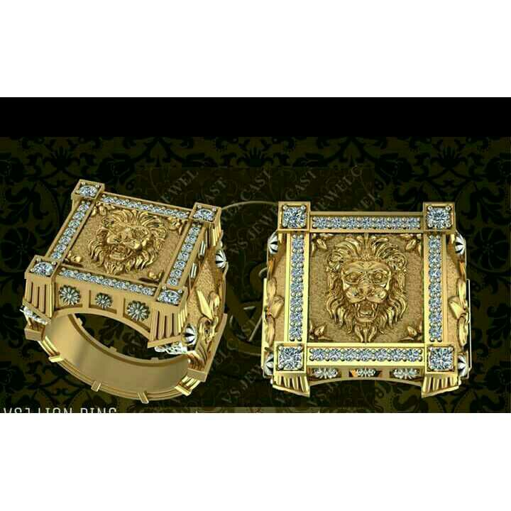 22K / 916 Gold Ladies Lion Shape Ring