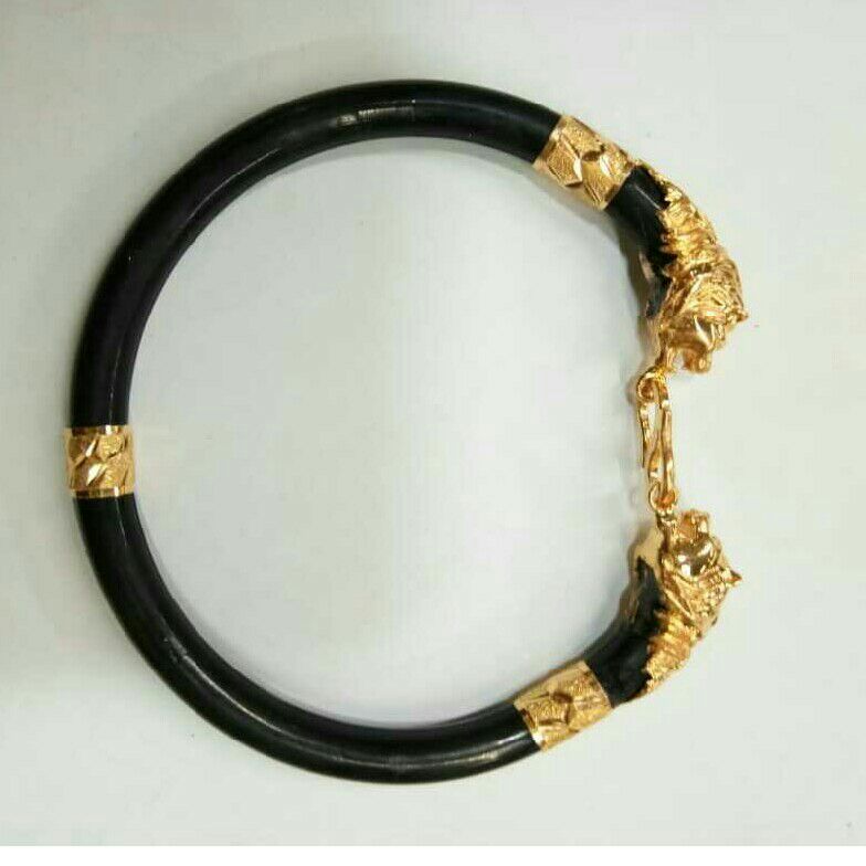 18K / 750 Gold Designer Gents Yellow Lion Bracelet