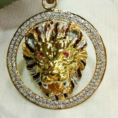 22KT gold Lion Pendent