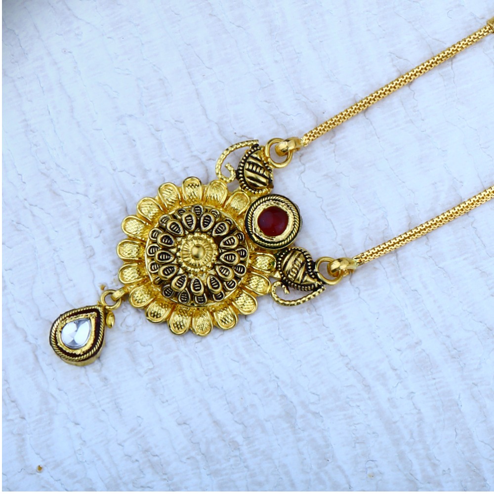 22KT Gold Antique Mangalsutra AMG-187