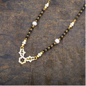 22KT Gold Designer CZ Mangalsutra CZG-0074