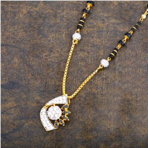 22KT Gold Designer CZ Mangalsutra CZG-0067