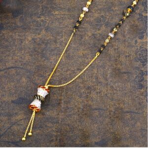 916 Gold Lightweight CZ Mangalsutra CZG-0054