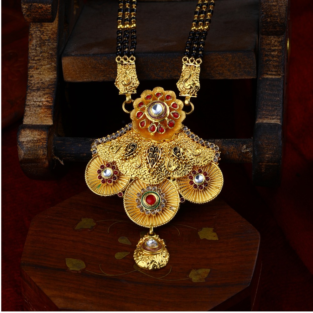 916 Gold Antique Mangalsutra AMG-014