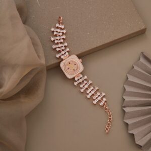Aurora wrist watch in rose gold