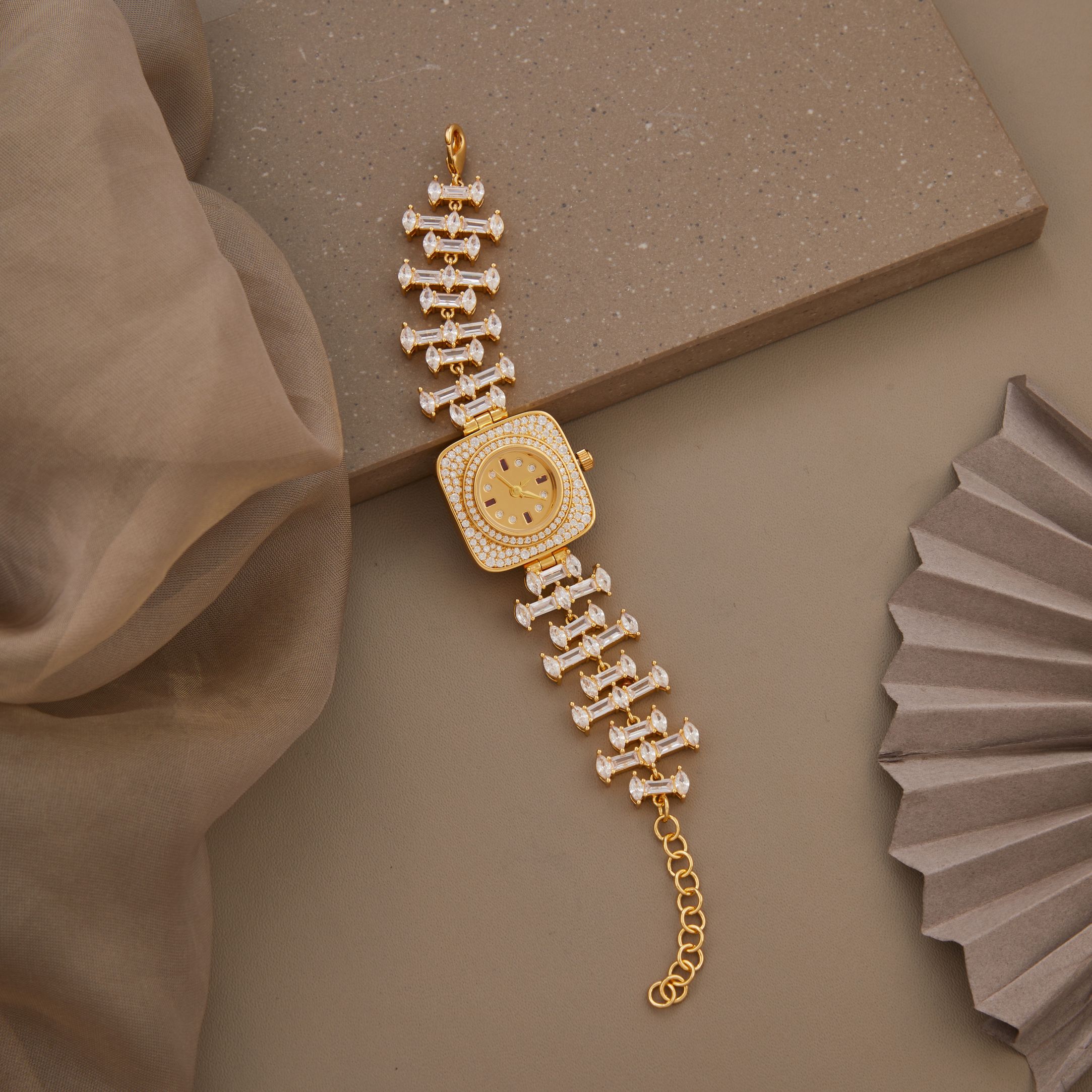 Golden Aurora wrist watch