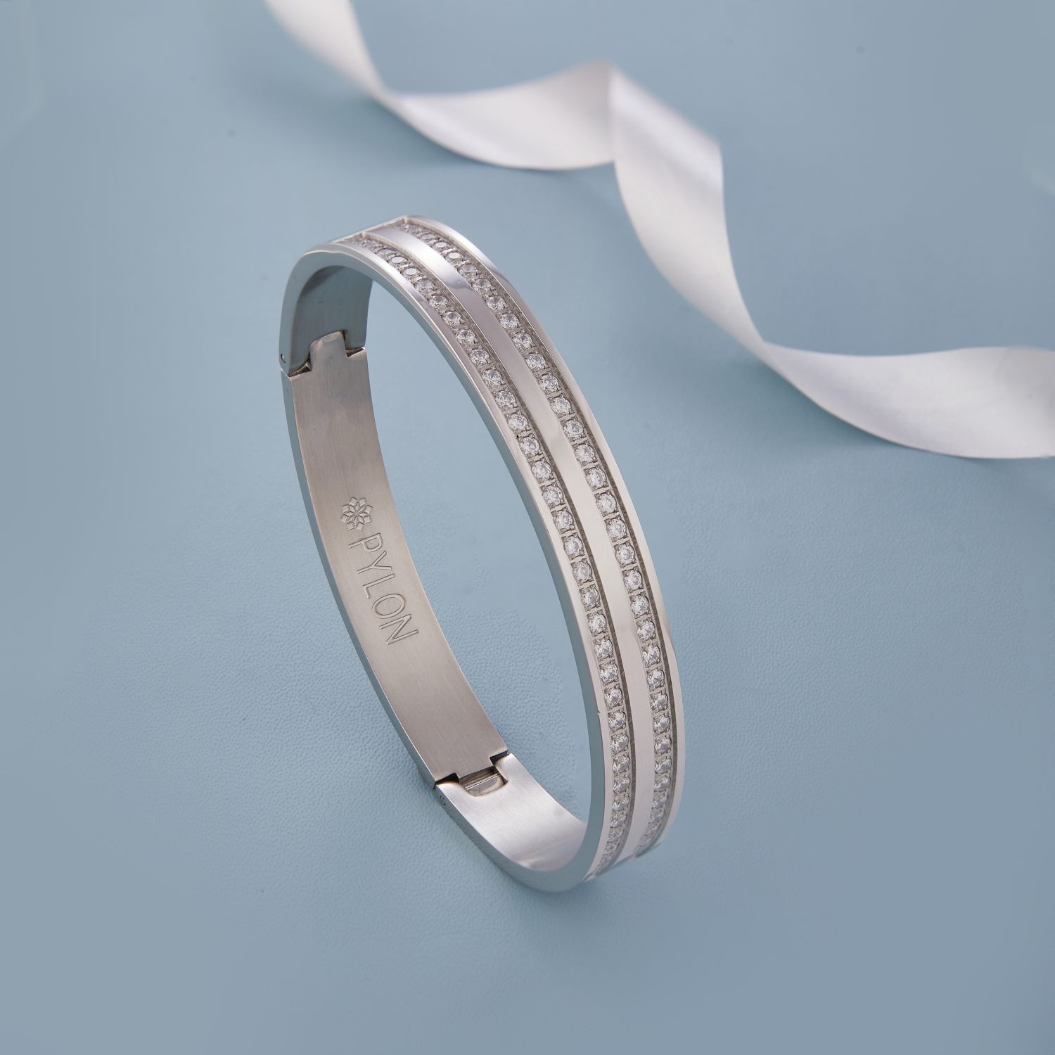 Platinum dual luminary Bracelet