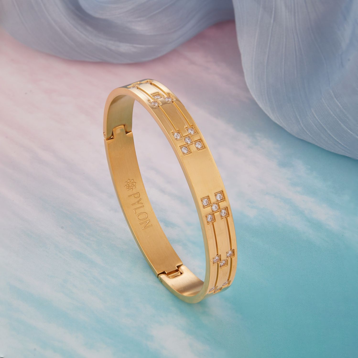 Gold Checkmate Band