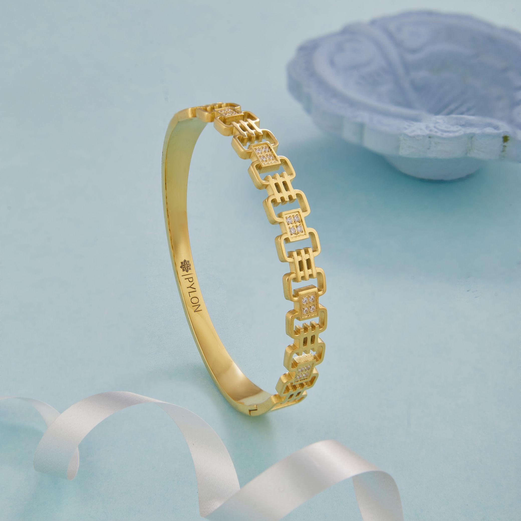 Golden Metropolitan Matrix Cuff