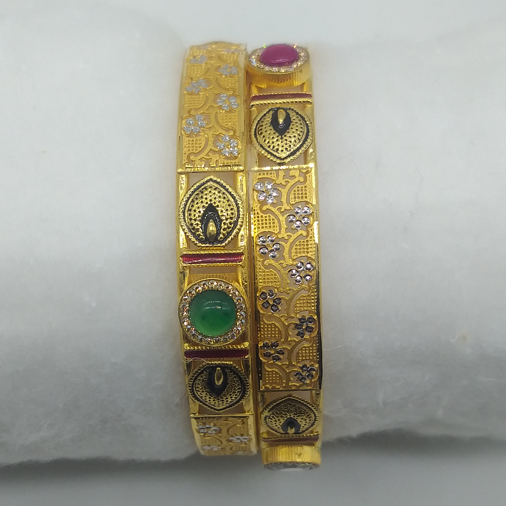 22KT Gold Designer Kangan - Image 2