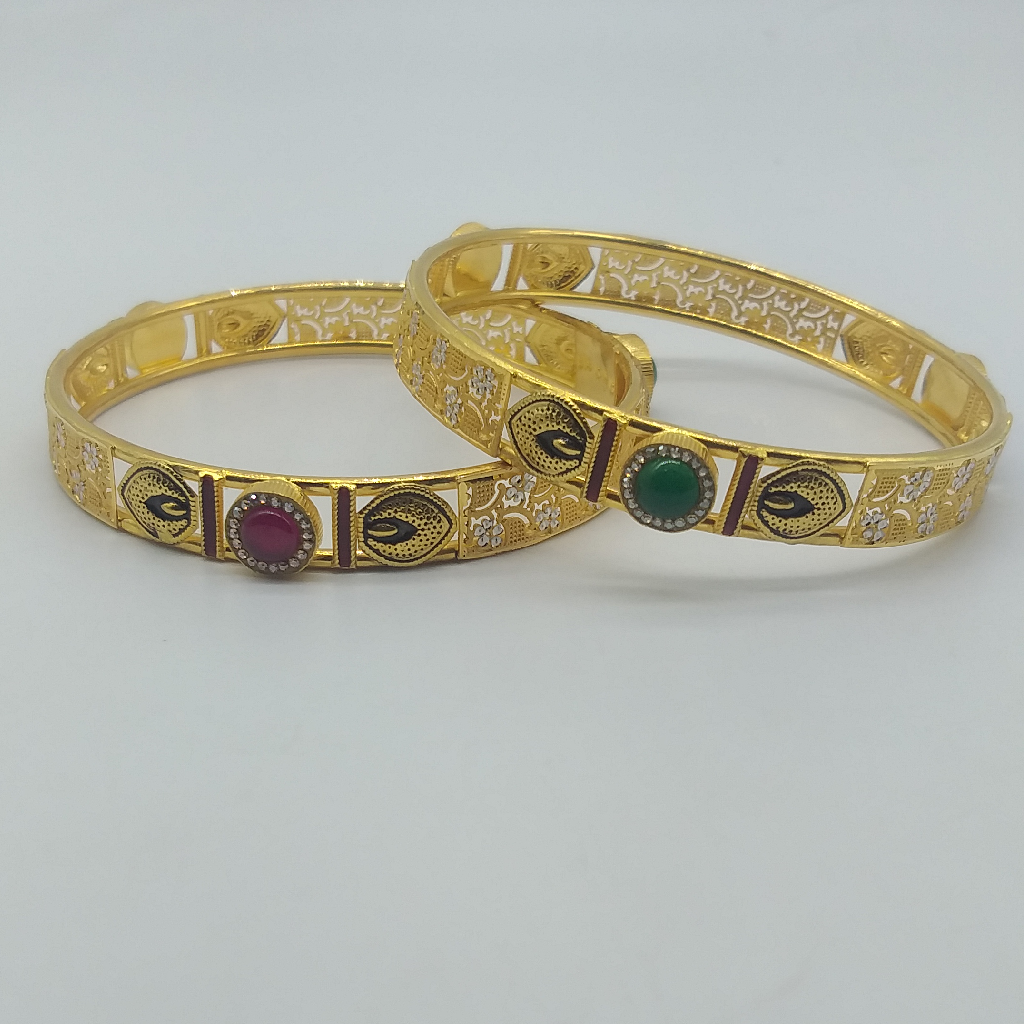 22KT Gold Designer Kangan