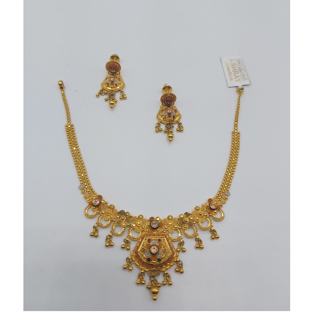 Gold fancy Necklace Set - Image 3