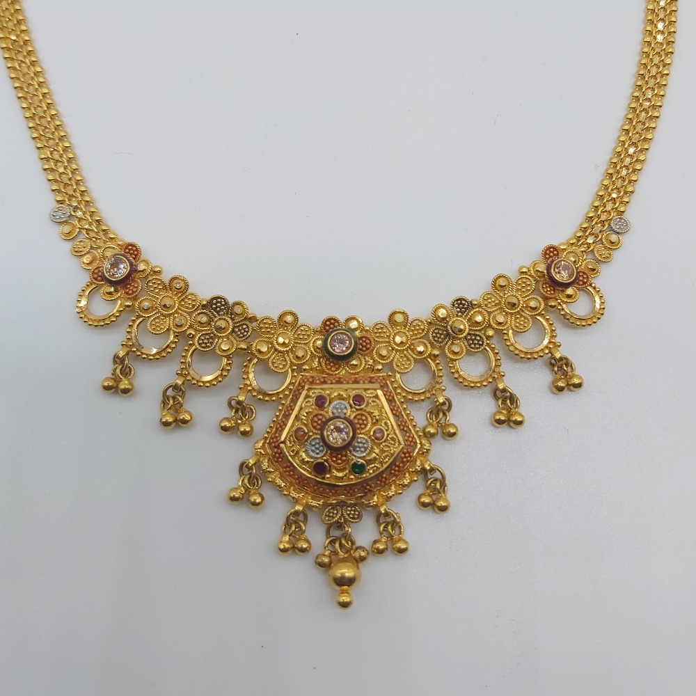 Gold fancy Necklace Set - Image 2