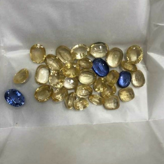 110.00ct oval yellow sapphire