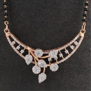 18kt rose gold pan shaped diamond mangalstra