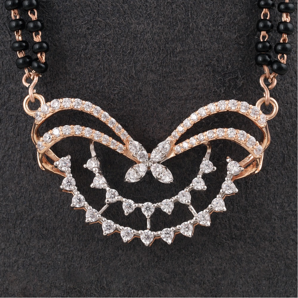 18kt rose gold designer diamond mangalstra