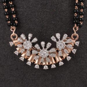 18kt rose gold designer diamond mangalstra
