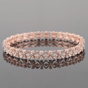 18kt designer diamond bangle