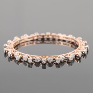 18kt designer diamond bangle