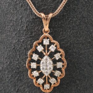 18kt designer diamond pendant