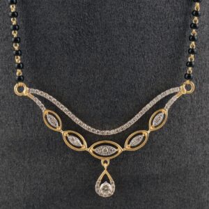 18kt designer diamond mangalsutra