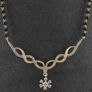 18kt designer diamond mangalsutra