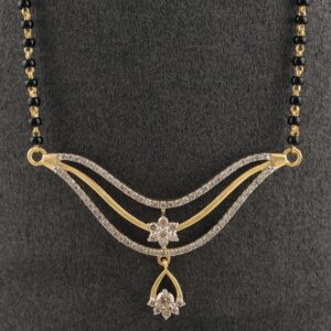 18kt designer diamond mangalsutra