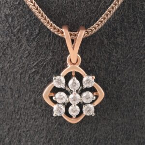 18kt designer diamond pendant