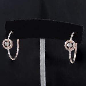 18kt designer diamond bali earrings