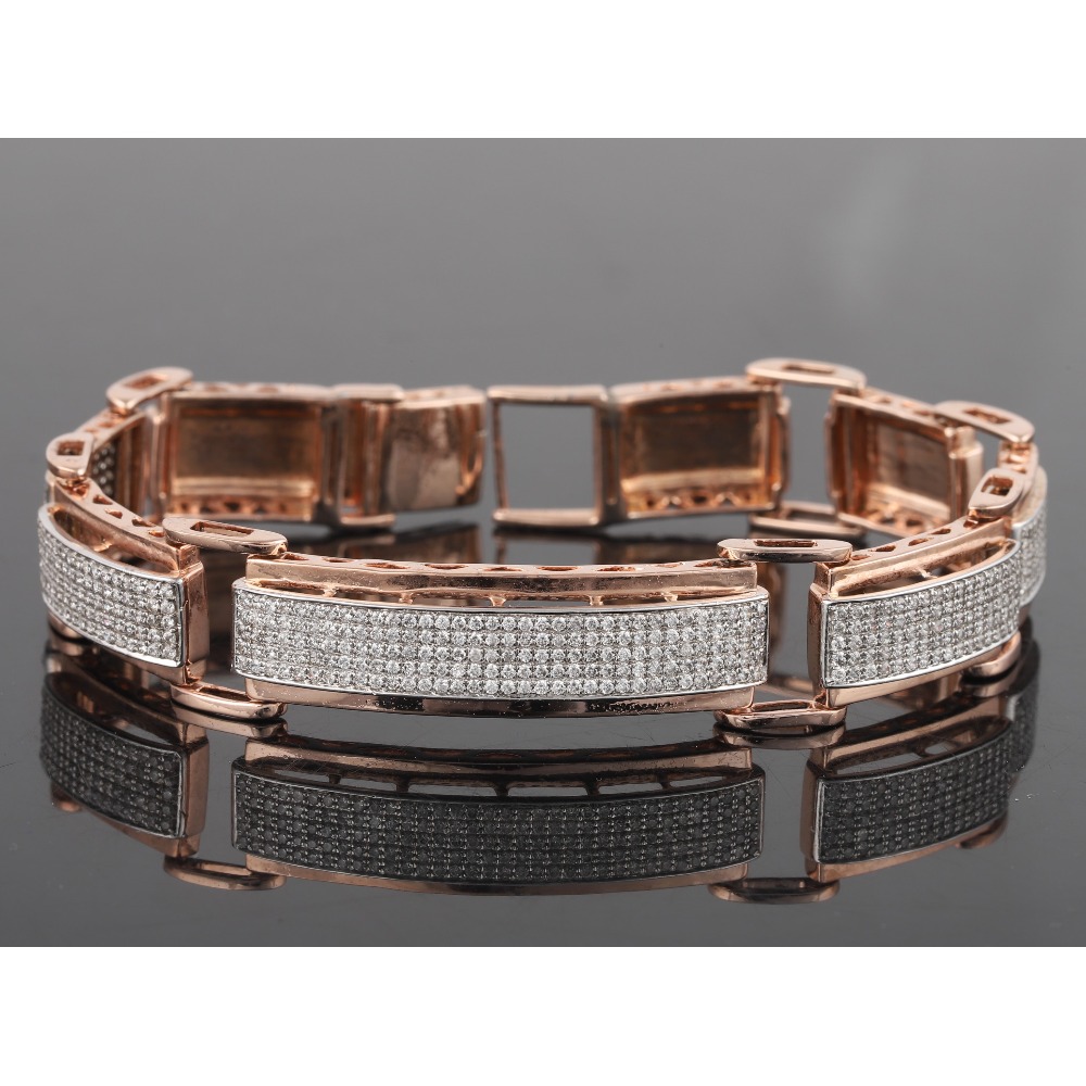 18kt rose gold diamond bracelet