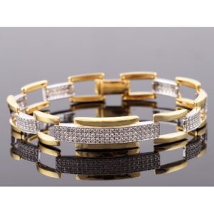 18kt designer diamond men's bracelet