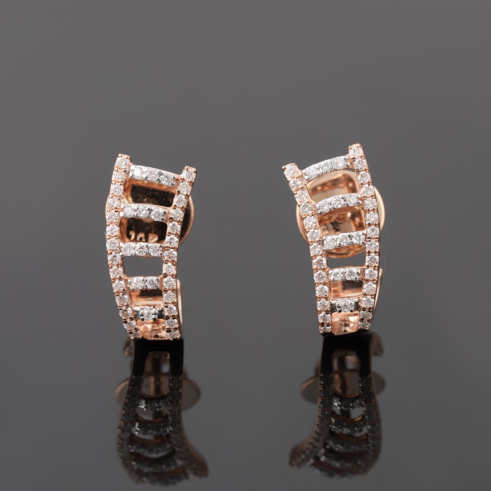 18kt real diamond j bali earrings