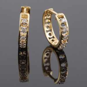 18kt designer diamond bali earrings