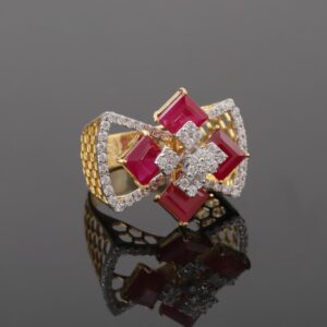 18kt designer diamond rings