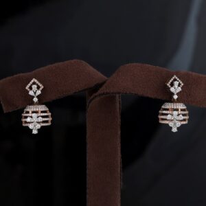 18kt jumki diamond earrings