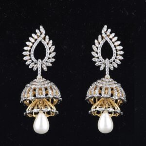 18kt jumki diamond earrings