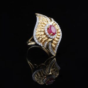 18kt designer diamond rings