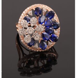 18kt designer diamond rings
