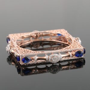 18Kt Gold Simple Diamond Bracelet