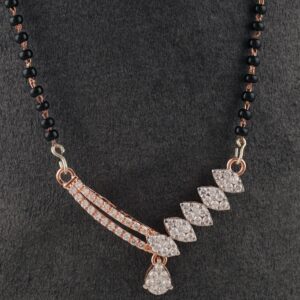 18Kt Gold Delicate Diamond Mangalsutra