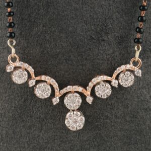 18Kt Gold Classic Diamond Mangalsutra