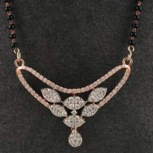 18Kt Gold Graceful Diamond Mangalsutra