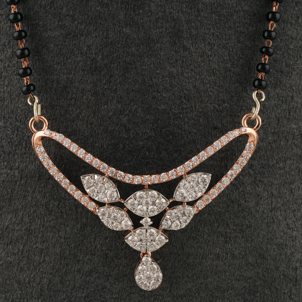 18Kt Gold Graceful Diamond Mangalsutra