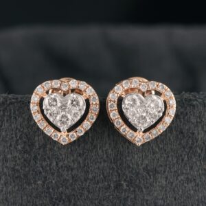 18Kt Gold Graceful Diamond Earring